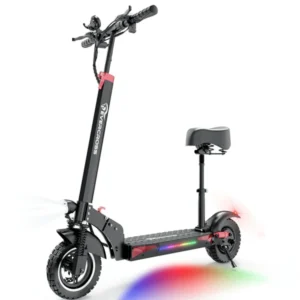 EVERCROSS H5 Electric Scooter, Electric Scooter for Adults with 800W Motor, Up to 28MPH & 25 Miles-10'' Solid Tires, E-Scooter with Seat & Dual Braking