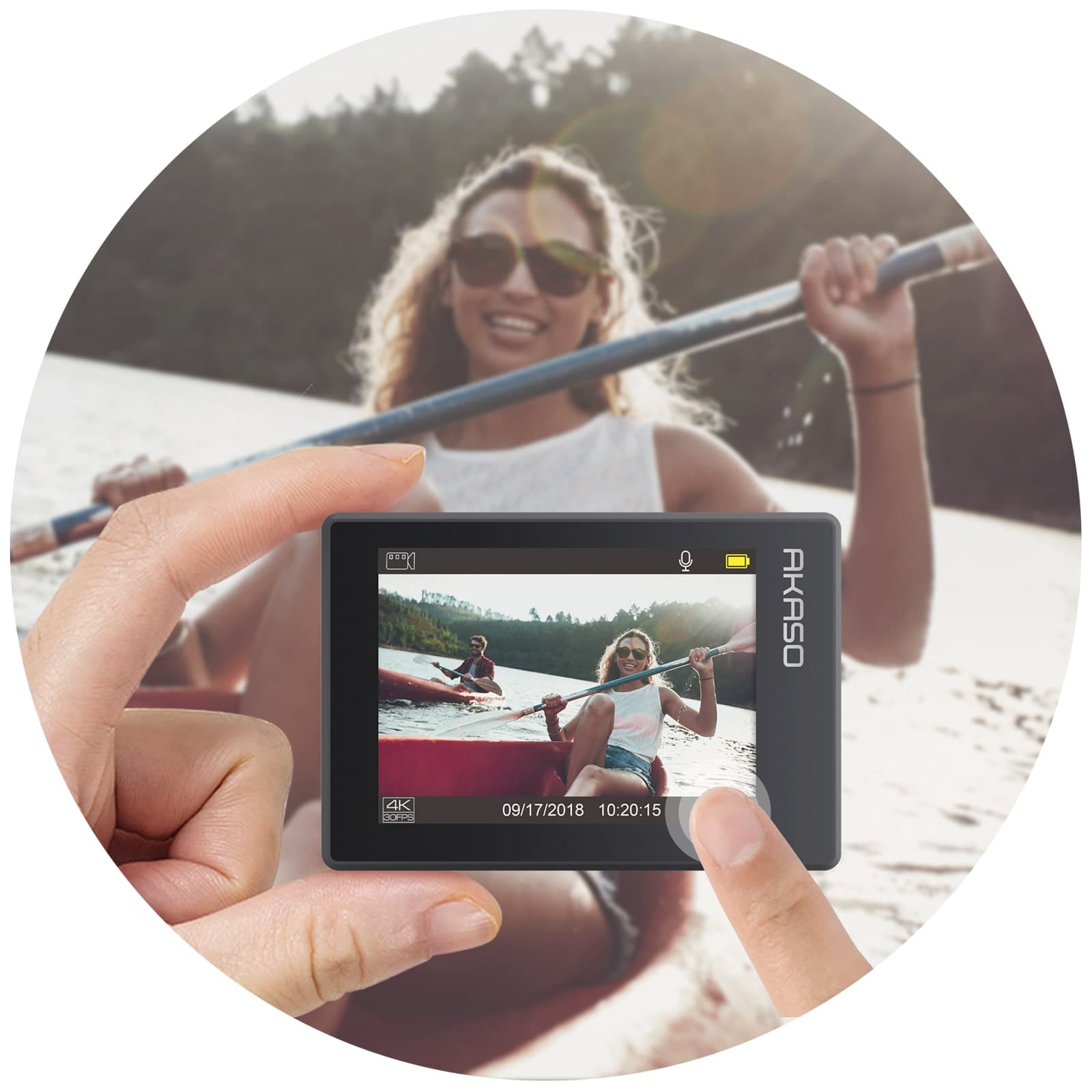 AKASO V50 Elite 4K 60fps Touch Screen WiFi Action Camera - Image 5