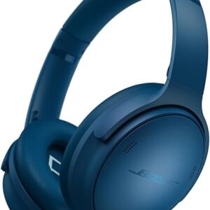 Bose QuietComfort Headphones - Wireless Bluetooth Headphones, Active Over Ear Noise Cancelling and Mic, USB-C Charging, Deep Bass, Up to 24 Hours of Playtime, Twilight Blue